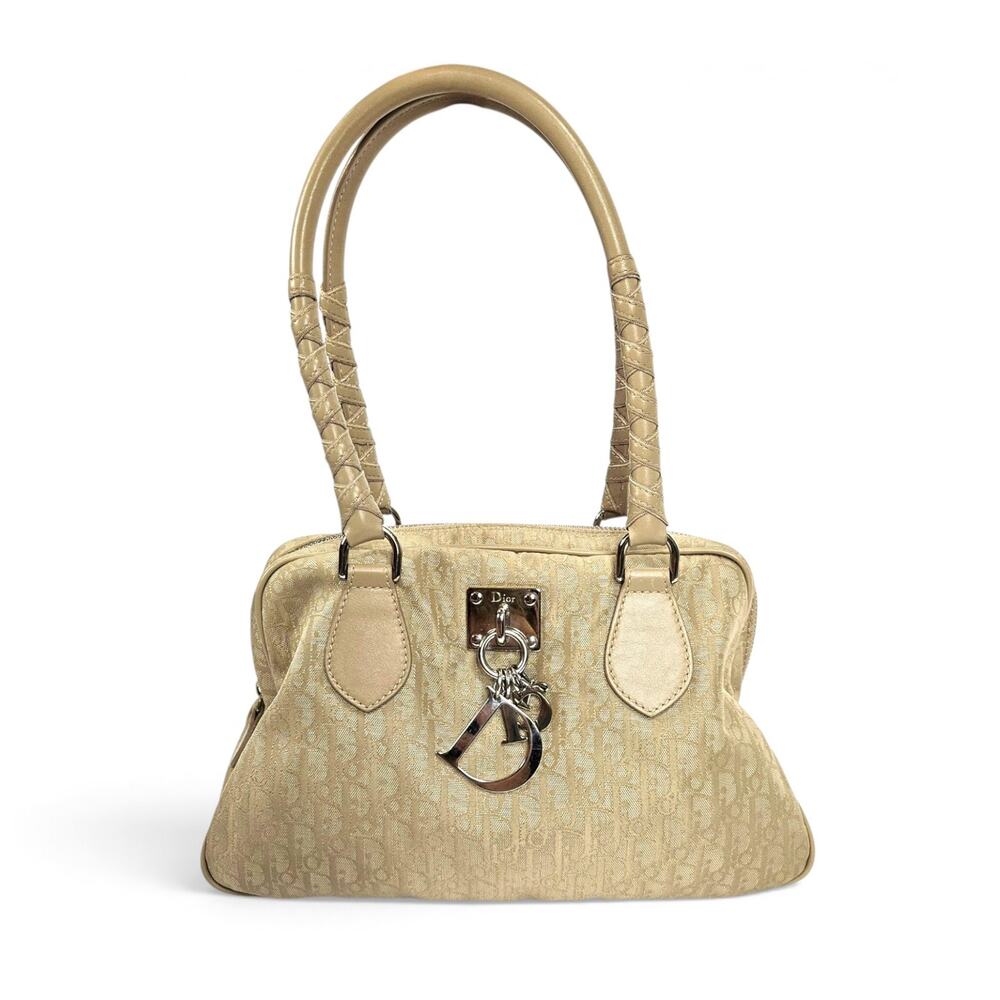 Vintage Christian Dior Bag Nylon Trotter Monogram Y2k